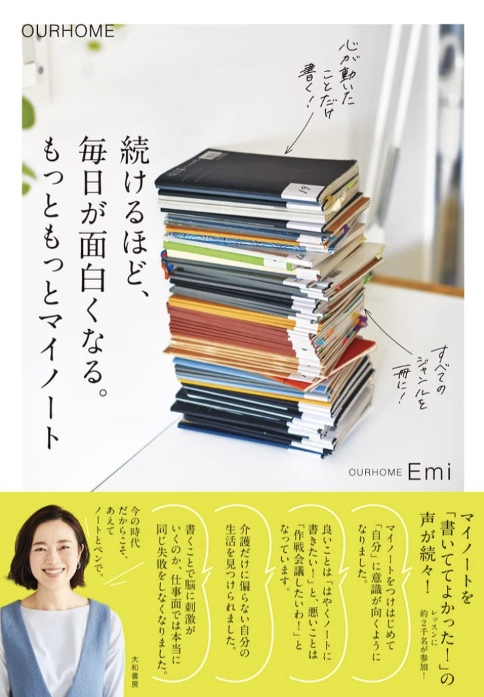 書いてビックリ✍️続けるほど、毎日が面白くなる。 もっともっとマイノート Emi 大和書房 #架空書店211219②
