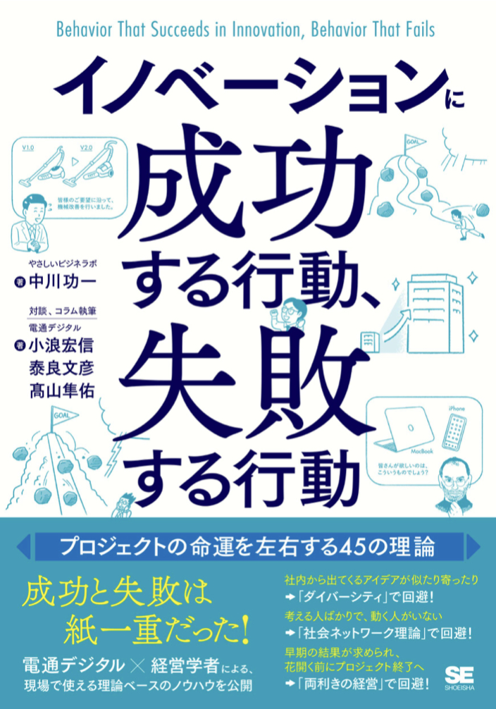 どっちに転がる 🎲イノベーションに成功する行動、失敗する行動 プロジェクトの命運を左右する45の理論 中川 功一 小浪 宏信 泰良 文彦 翔泳社 #架空書店 220817⑤