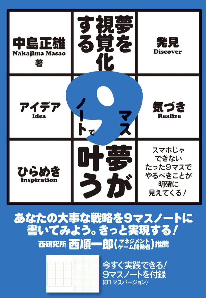 寝る前にやってみる9️⃣夢を視覚化する9マスノートで夢が叶う 中島正雄 日本写真企画 #架空書店 221125⑦