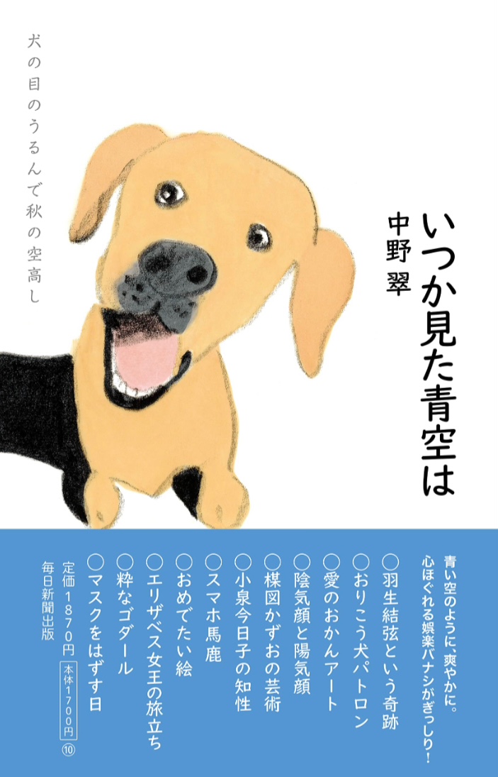 きっと美しかった🏞️いつか見た青空は 中野翠 毎日新聞出版 #架空書店 221207⑦