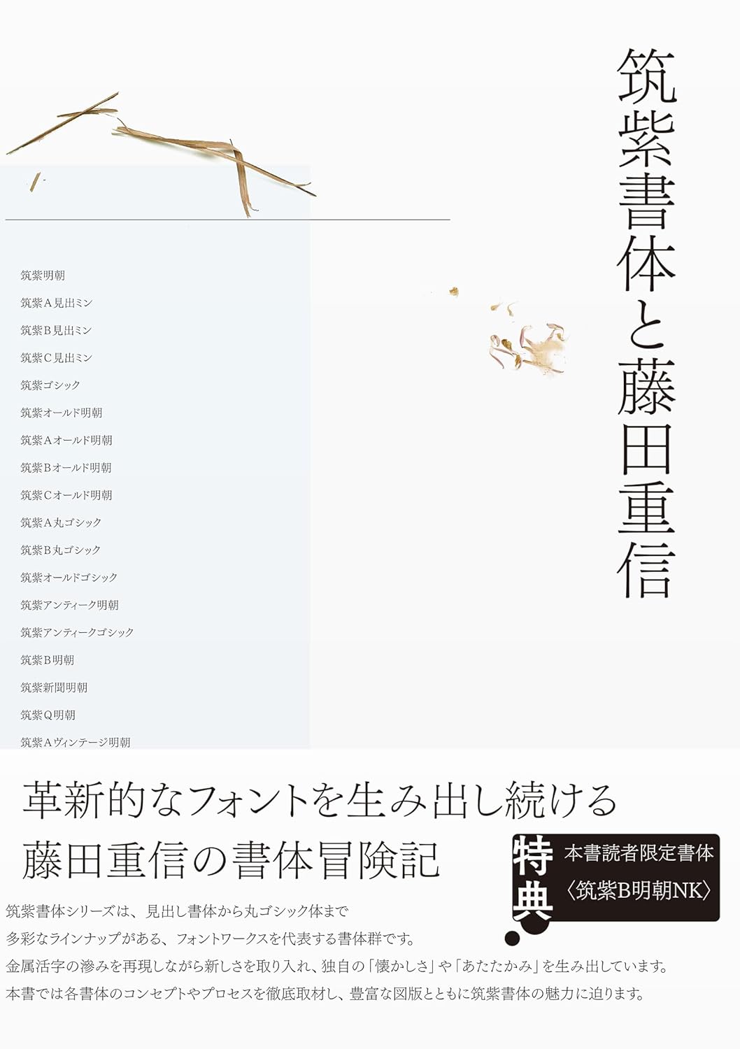 あのフォントのホント⌨️筑紫書体と藤田重信 藤田重信 パイ インターナショナル #架空書店 240113 ① 