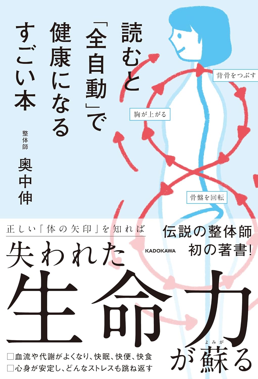 読むと「全自動」で健康になるすごい本 奥中 伸 KADOKAWA #架空書店 240817 ①